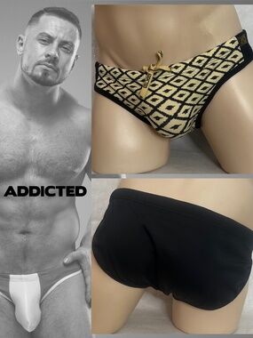 Addicted Pack Up Swimsuit XL runs small 36-40" waist Gently worn 80% polyamide